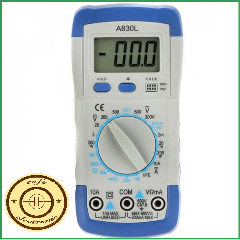  مولتی متر دیجیتال 830L  یک مولتی متر کوچک با کیفیت قابل قبول و قیمتی مناسب است.