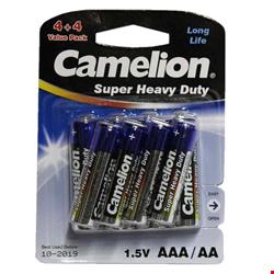 پک ۴+۴ باتری قلم AA و نیم قلم Camelion AAA