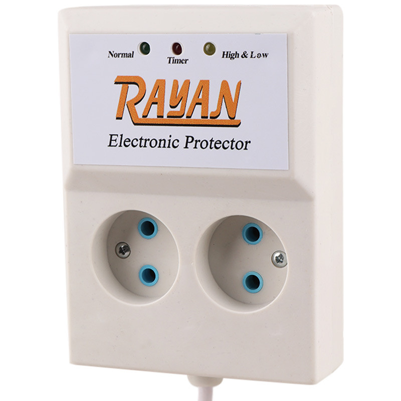 محافظ برق یخچال و فریزر 2 خانه رایان با کابل 3 متری 