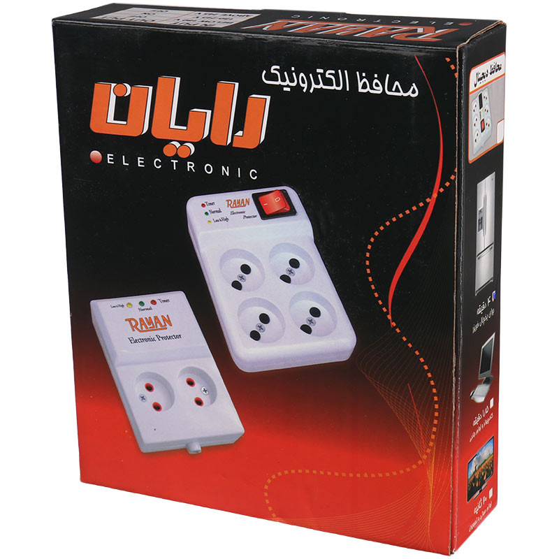 محافظ برق یخچال و فریزر 2 خانه رایان با کابل 3 متری 