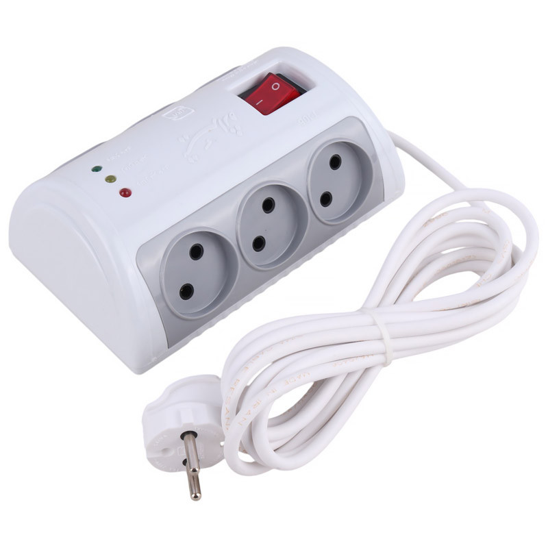 محافظ برق کامپیوتر و صوتی تصویری 6 خانه تیراژه T106 با کابل 1.8 متری 