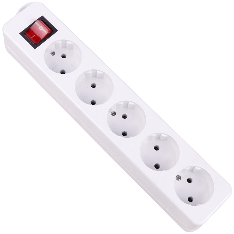 چند راهی 5 خانه برق الکترو فاز Electro Faz با کابل 3 متری 