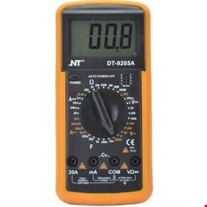 مولتی متر دیجیتال مدل DT9205A بهمراه باتری 