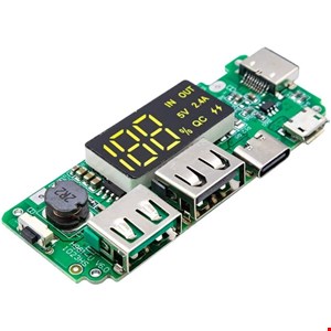 ماژول پاوربانک فست 5V 2.4A دارای نمایشگر H961