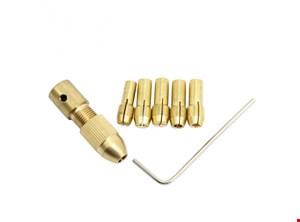 ست سه نظام پنج سر با قطر شافت 3.17mm و سایز مته 0.8 تا 3mm